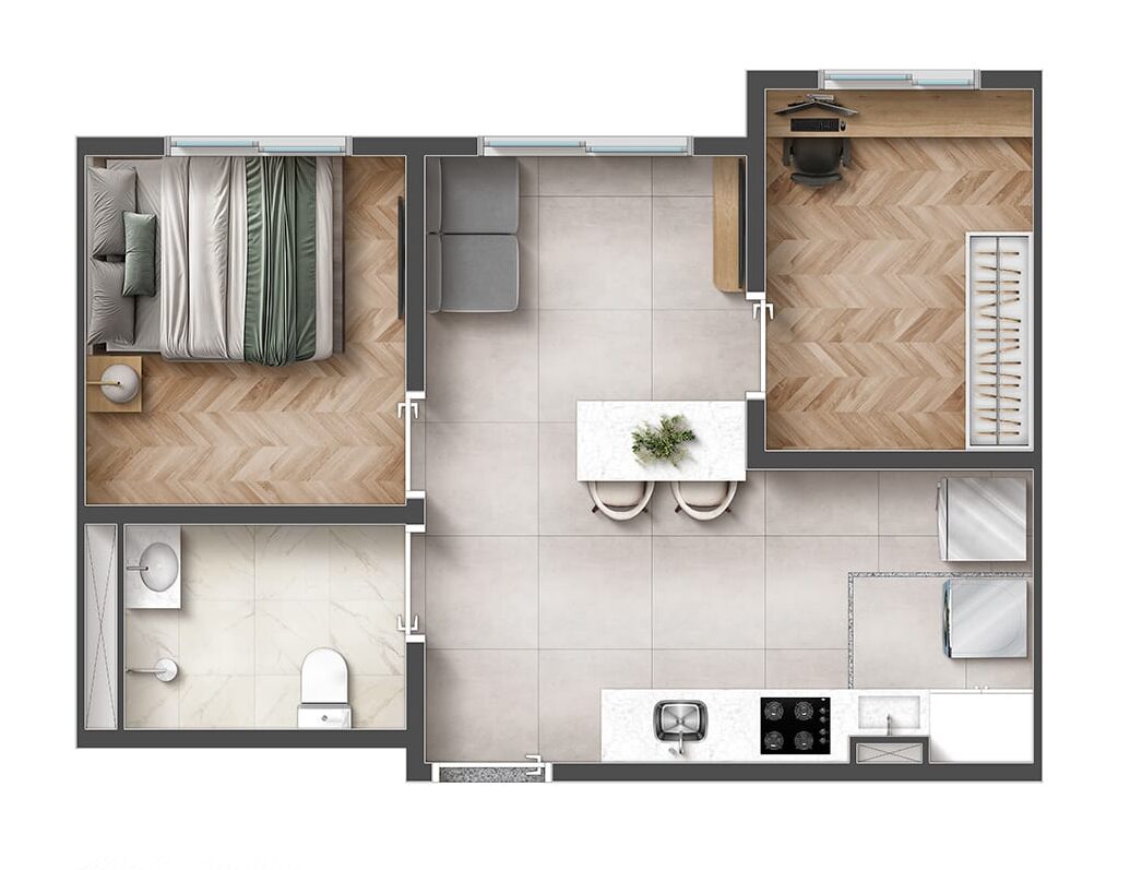 35m² - unidade PNE