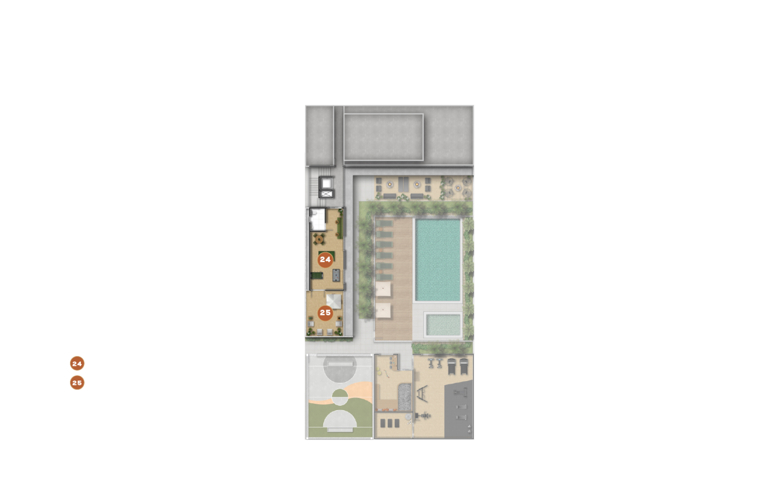 Implantação 1 pavimento
